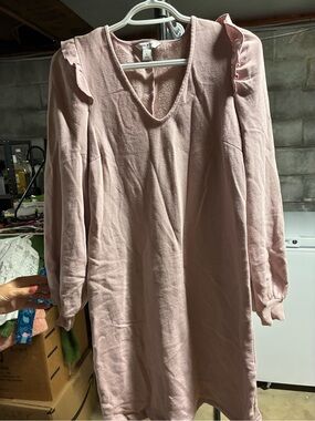 Nine West Pale Pink Knit Top with Subtle Texture
